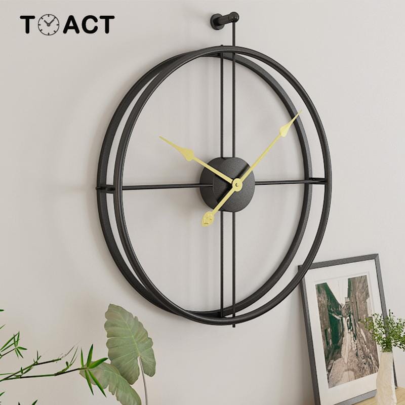 Nordické luxusní velké nástěnné hodiny s geometrickým designem