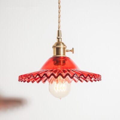 Caleris York Glasflettet Pendellampe med Eksotisk Vintagecharme