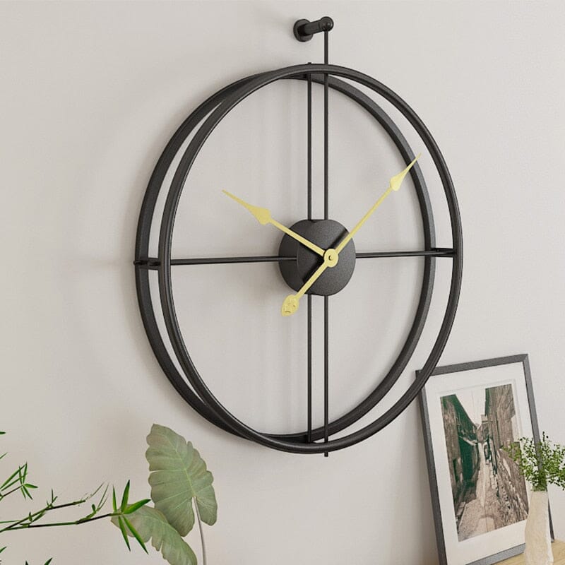 Nordické luxusní velké nástěnné hodiny s geometrickým designem
