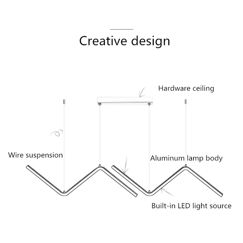 Futuristic Wave Form Pendant Light for Modern Interiors