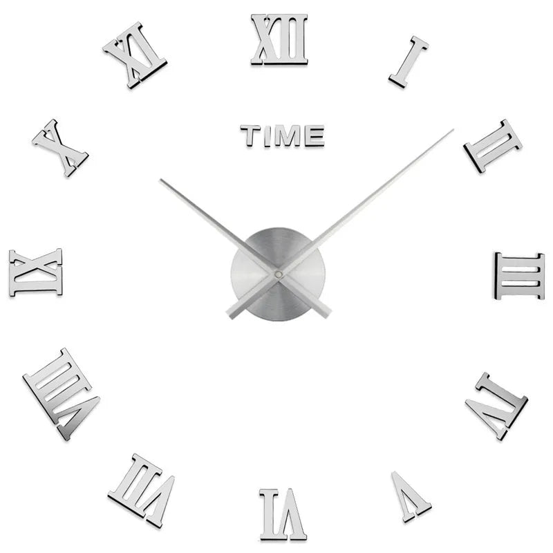 ساعت دیواری آینه‌ای سه‌بعدی نوا تیک برای دکور اتاق نشیمن