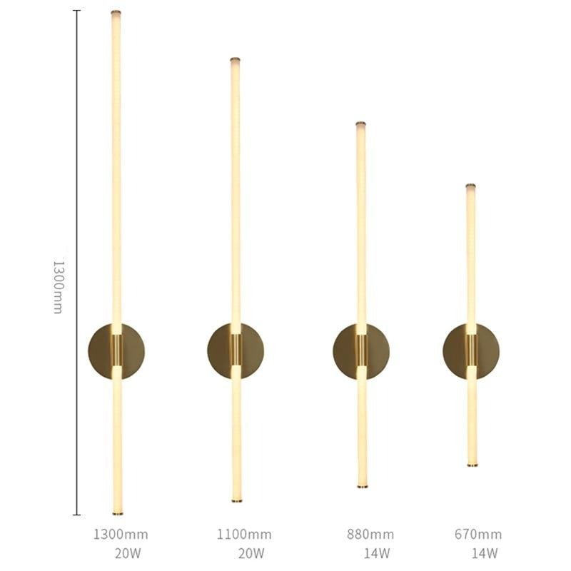 Nordická minimalistická nástěnná lampa s mečovitým designem pro chodby a obývací pokoje