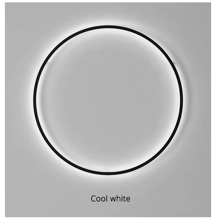 Sonneninspirierte runde minimalistische Wandleuchte für moderne Wohnräume