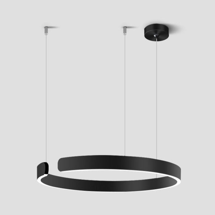 لوستر دایره‌ای LED الارا فلزی برای خانه لوکس مدرن