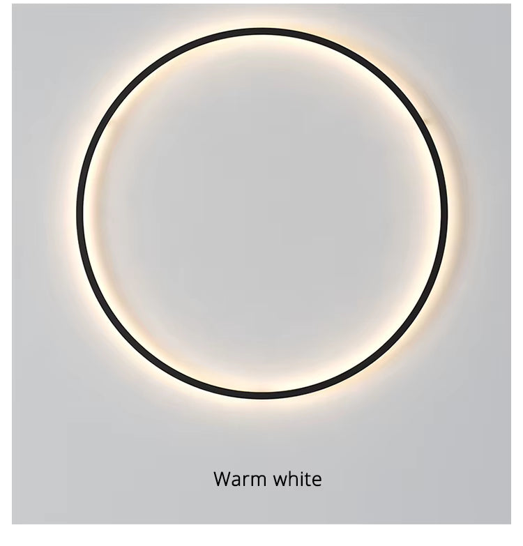 Sonneninspirierte runde minimalistische Wandleuchte für moderne Wohnräume