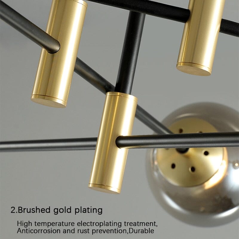Lyra 8-Light Nordic Chandelier Handcrafted Modern Ceiling Fixture
