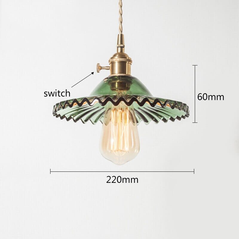 Caleris York Glasflettet Pendellampe med Eksotisk Vintagecharme