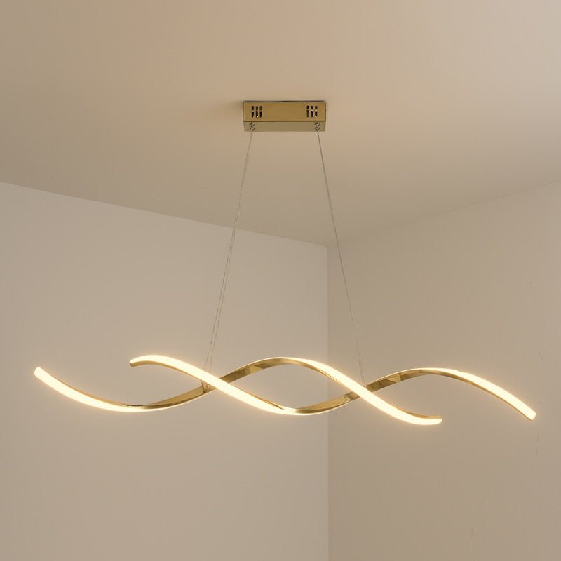 Spiral Modern LED Pendant Light With Double Spiral Design