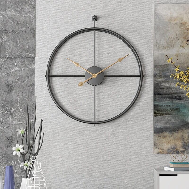 Nordické luxusní velké nástěnné hodiny s geometrickým designem