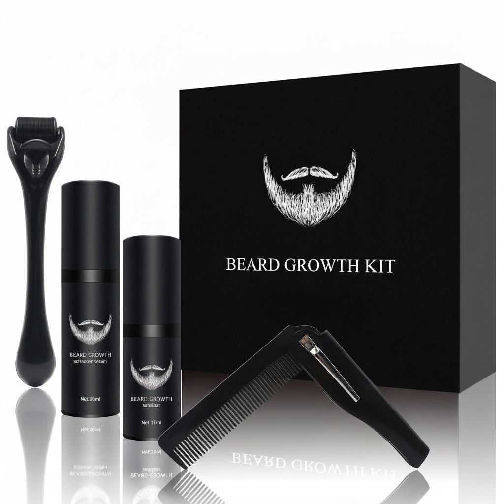 BeardVigor Kit Completo per la Crescita e la Cura della Barba
