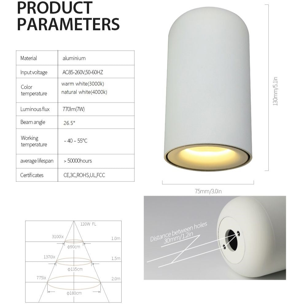 Faretti LED Nordici Versione Lunga Classica Per Interni Moderni
