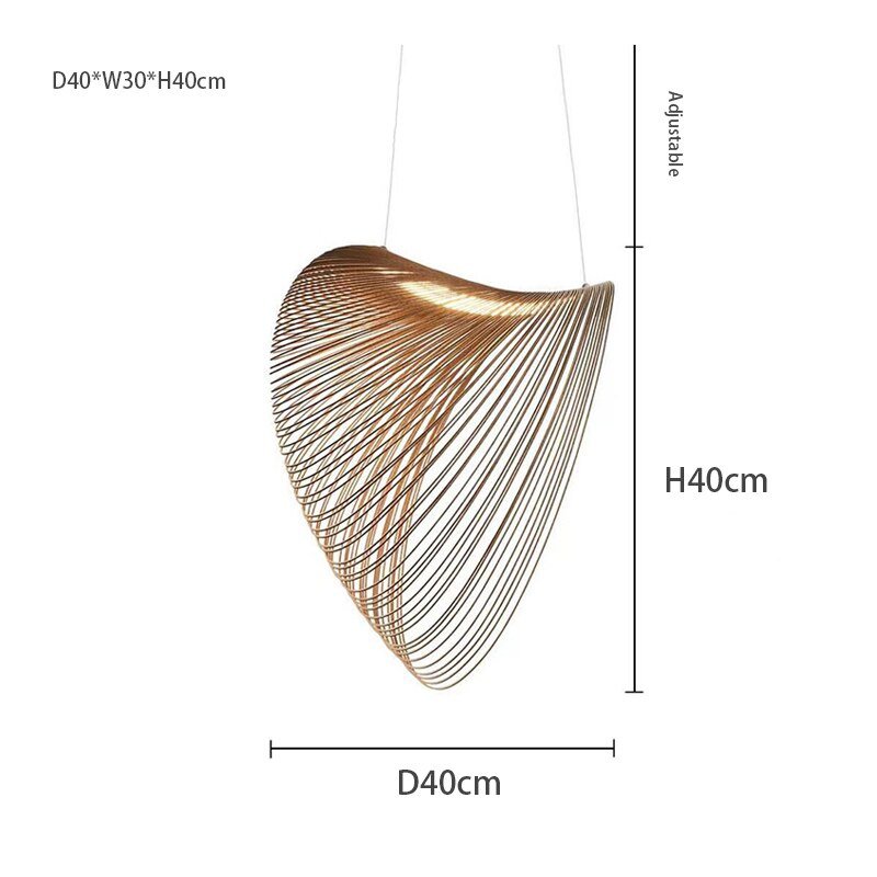 چراغ آویز انتزاعی اسکاندیناوی برای دکوراسیون مدرن