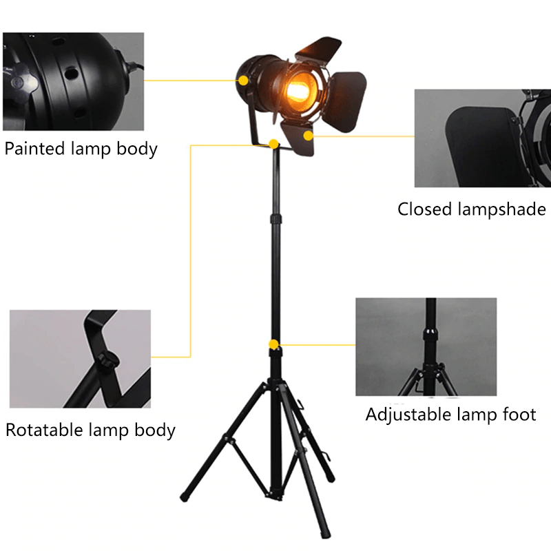 Reflector Floor Lamp in Industrial Style Lighting Design