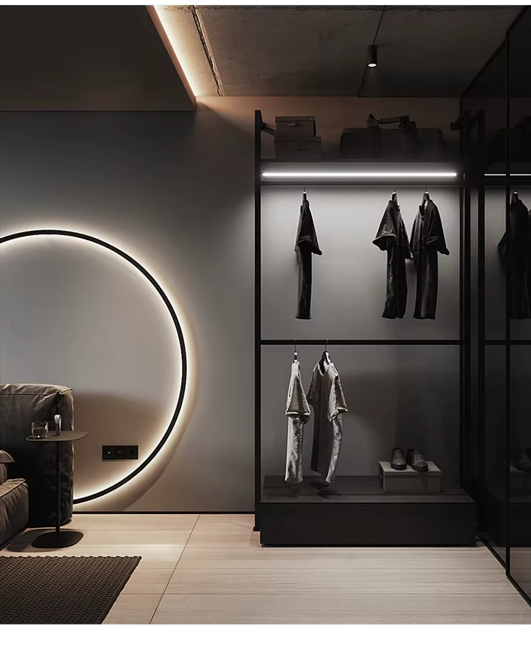 Sonneninspirierte runde minimalistische Wandleuchte für moderne Wohnräume