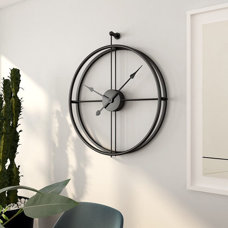 Nordické luxusní velké nástěnné hodiny s geometrickým designem