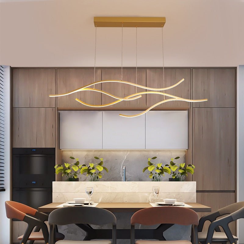 لوستر LED انتزاعی نکسا لومِن برای دکوراسیون مدرن