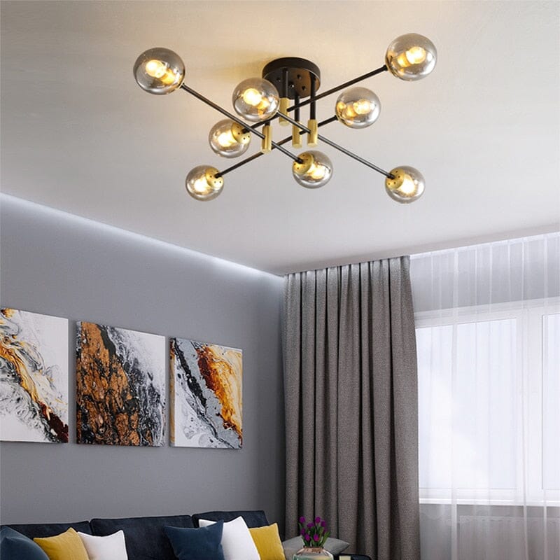 Lyra 8-Light Nordic Chandelier Handcrafted Modern Ceiling Fixture