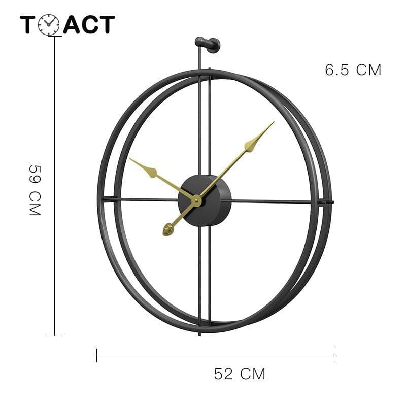 Nordické luxusní velké nástěnné hodiny s geometrickým designem
