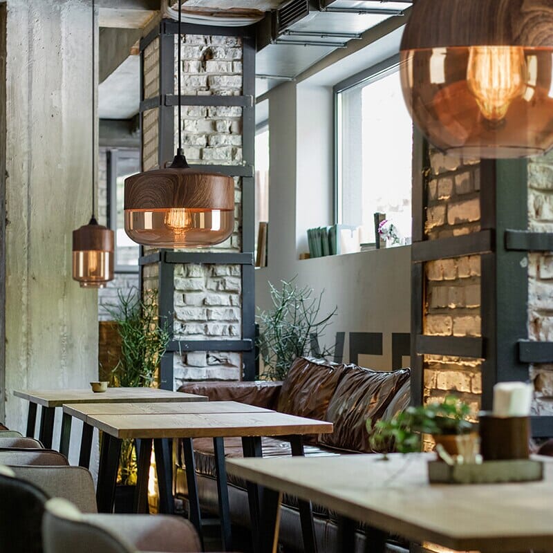 SylvaWood LED Pendant Lights Adjustable Modern Wooden Pendants
