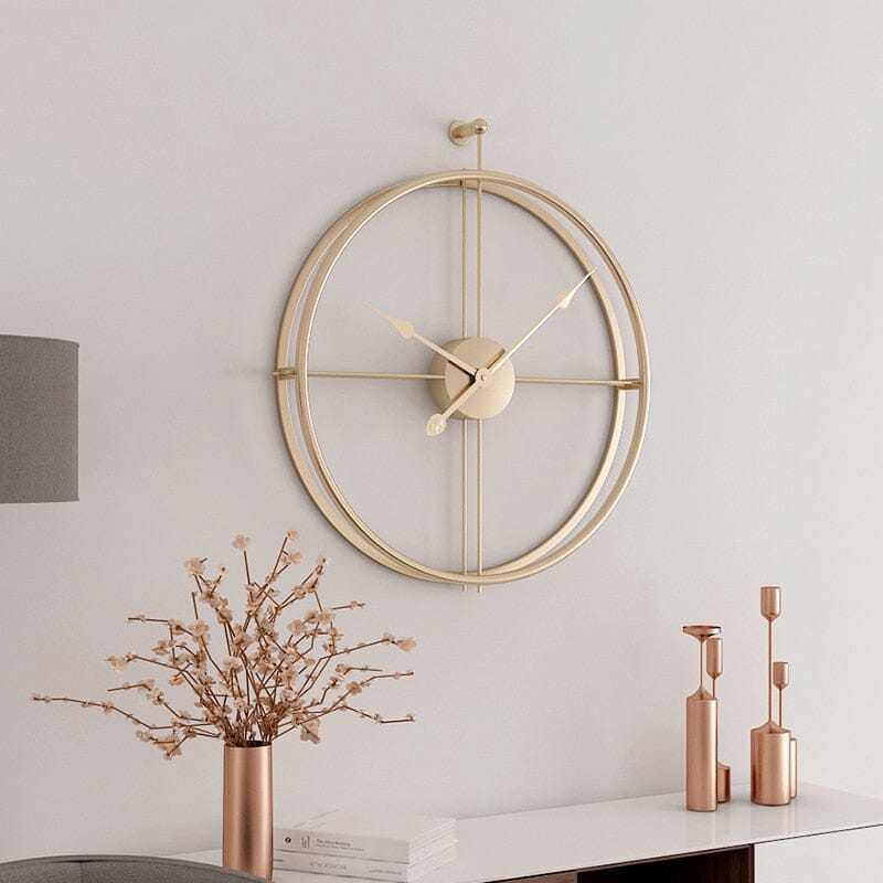 Nordické luxusní velké nástěnné hodiny s geometrickým designem