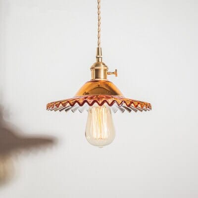 Caleris York Glasflettet Pendellampe med Eksotisk Vintagecharme