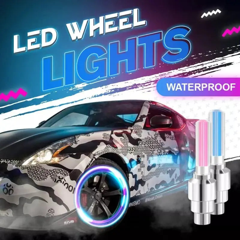 LumaGlow LED Valve Lights for Bicycles, Ideal for Night Rides