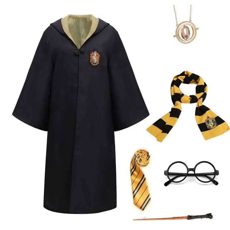 Arcane Grove Hogwarts Wizard Costume With Cloak And Accessories For Kids And Adults