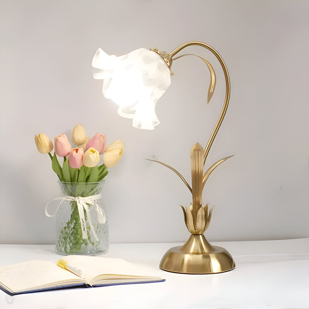 Aurelian Flora Table Lamp With Floral Motif And Vintage French Charm