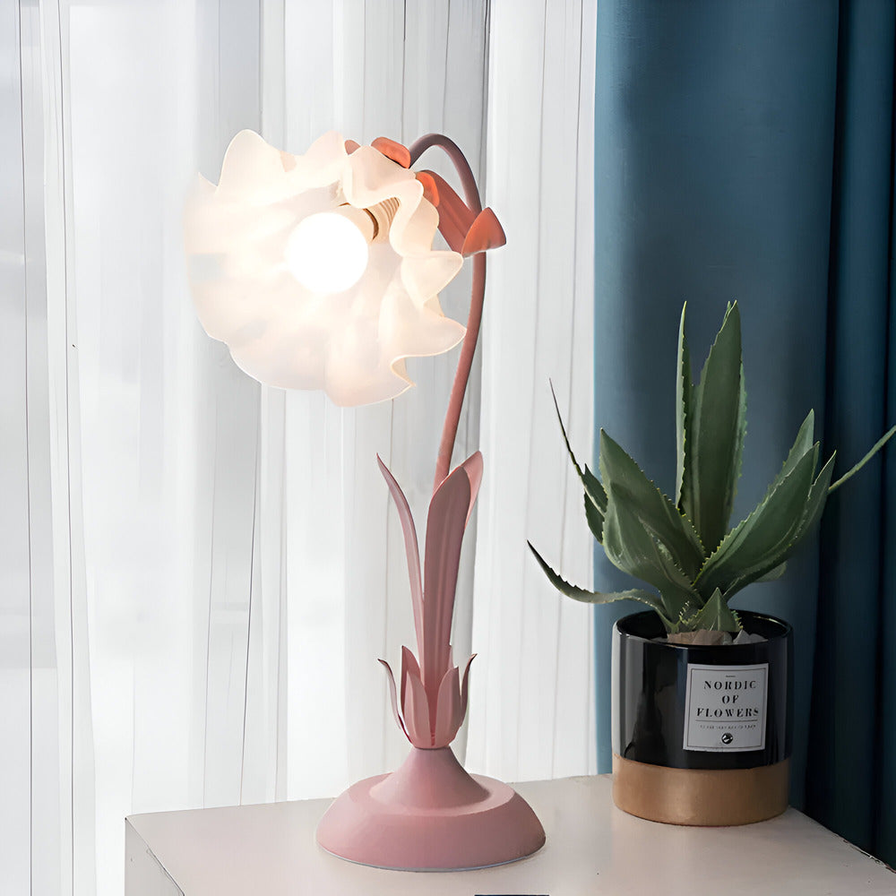 Aurelian Flora Table Lamp With Floral Motif And Vintage French Charm