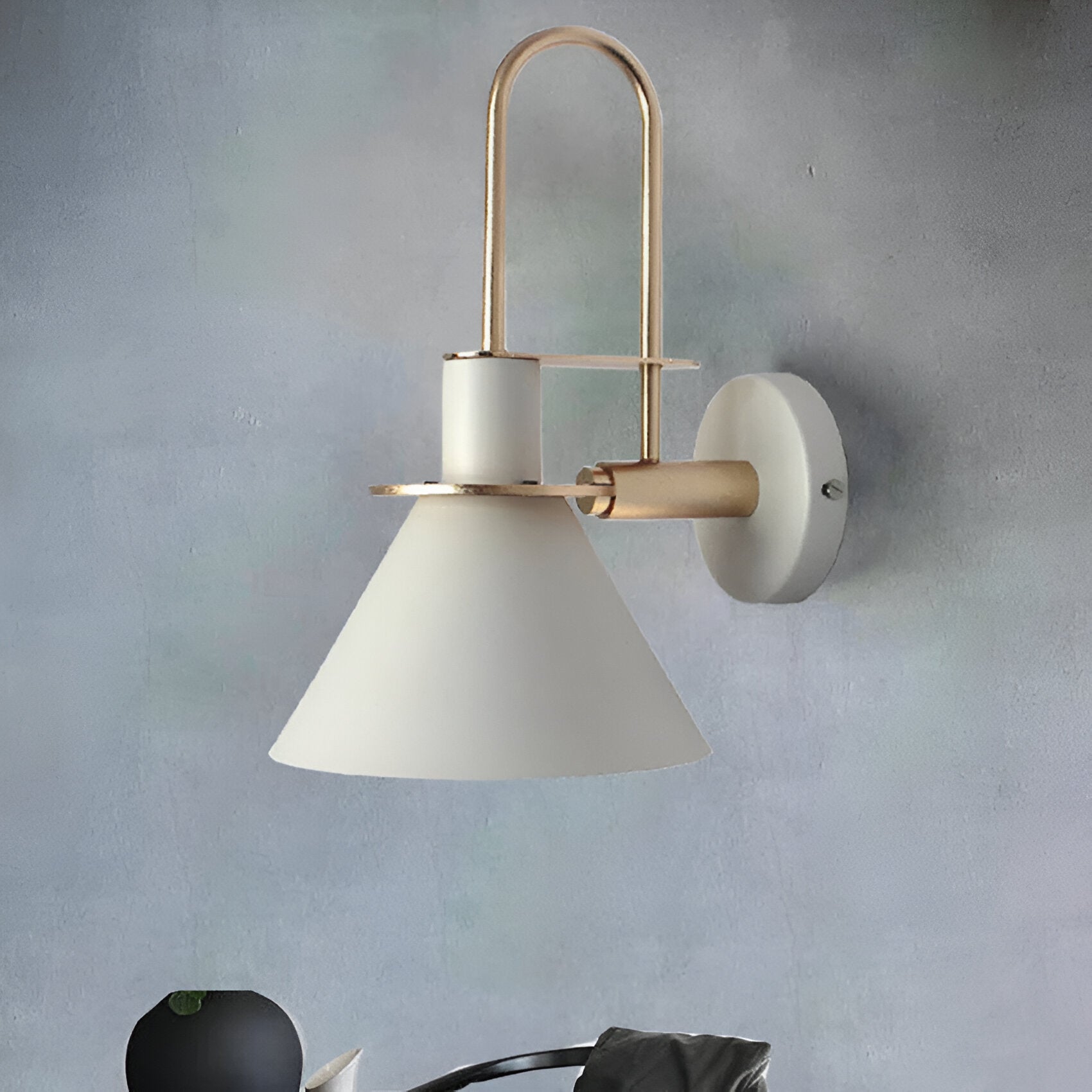 Kairoa postmoderní nástěnná lampa s LED rohová trubka do obývacích pokojů