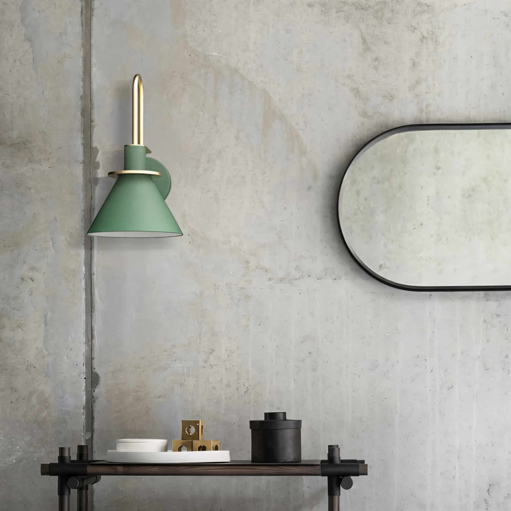 Kairoa postmoderní nástěnná lampa s LED rohová trubka do obývacích pokojů