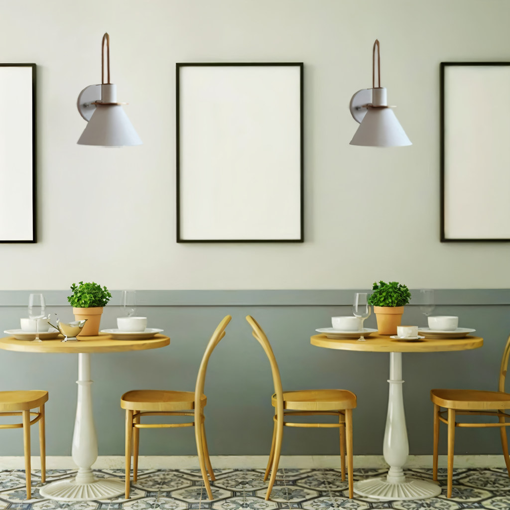 Kairoa postmoderní nástěnná lampa s LED rohová trubka do obývacích pokojů