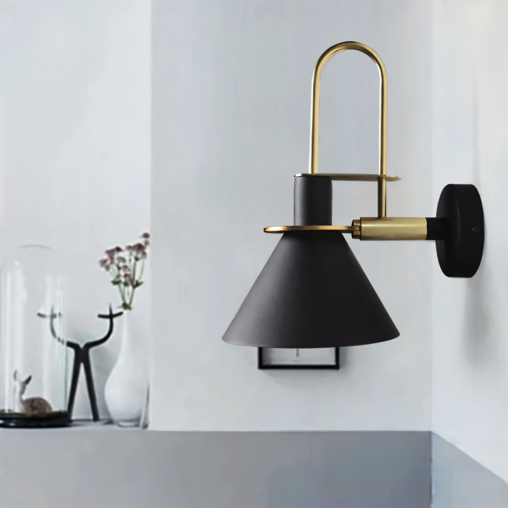 Kairoa postmoderní nástěnná lampa s LED rohová trubka do obývacích pokojů