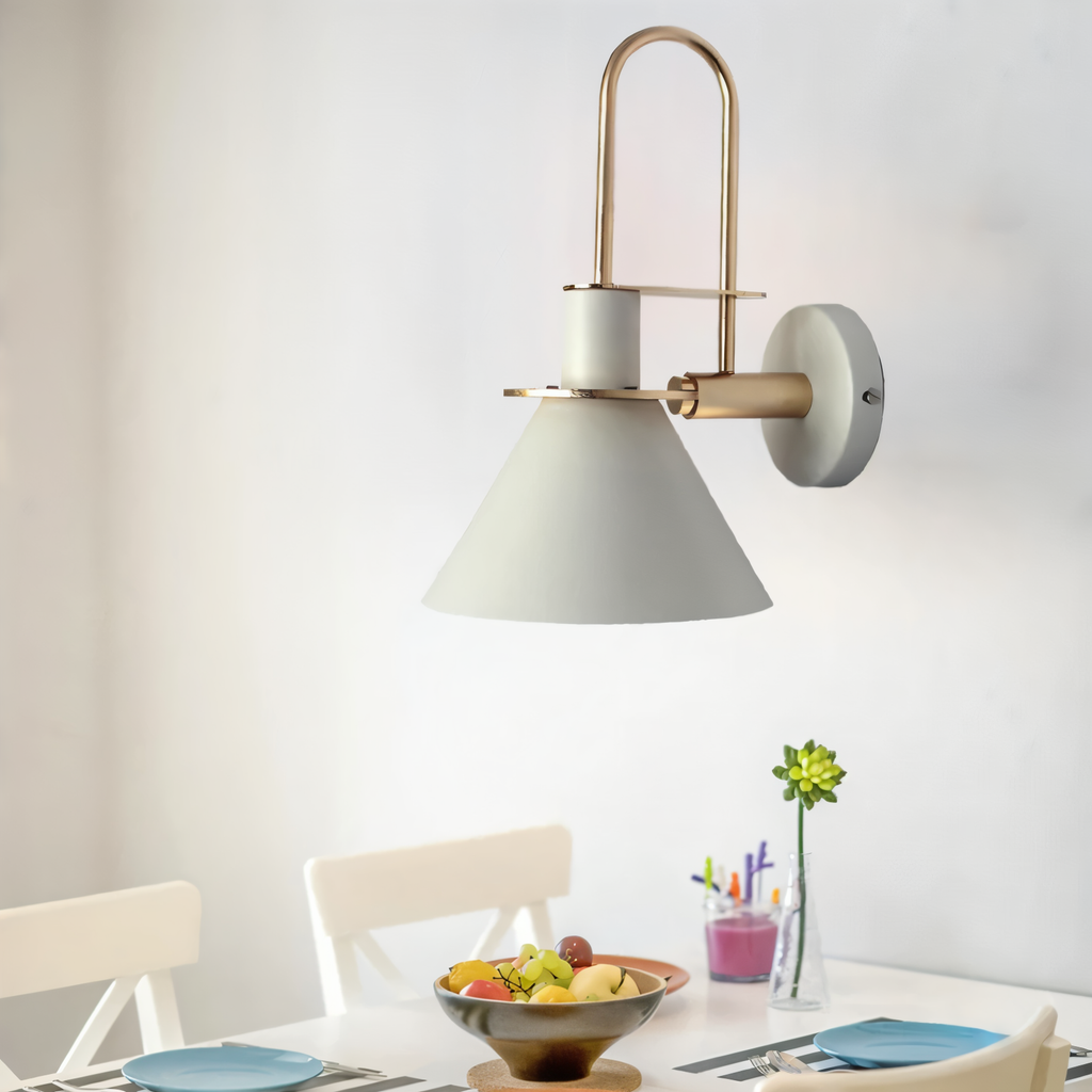 Kairoa postmoderní nástěnná lampa s LED rohová trubka do obývacích pokojů