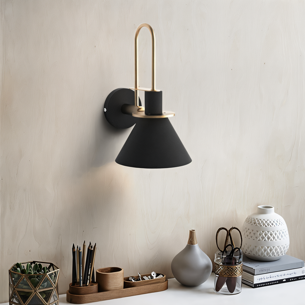 Kairoa postmoderní nástěnná lampa s LED rohová trubka do obývacích pokojů