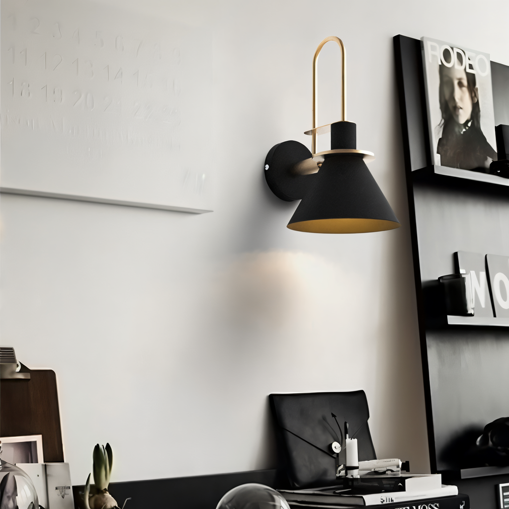 Kairoa postmoderní nástěnná lampa s LED rohová trubka do obývacích pokojů