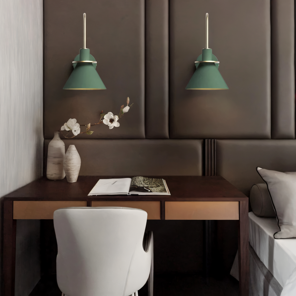 Kairoa postmoderní nástěnná lampa s LED rohová trubka do obývacích pokojů