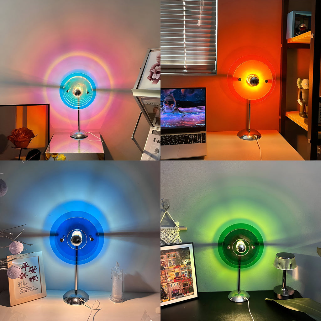 چراغ رومیزی LED مدل LumaNova Retro Disc برای میز تحریر، دراور و میز کنار تخت