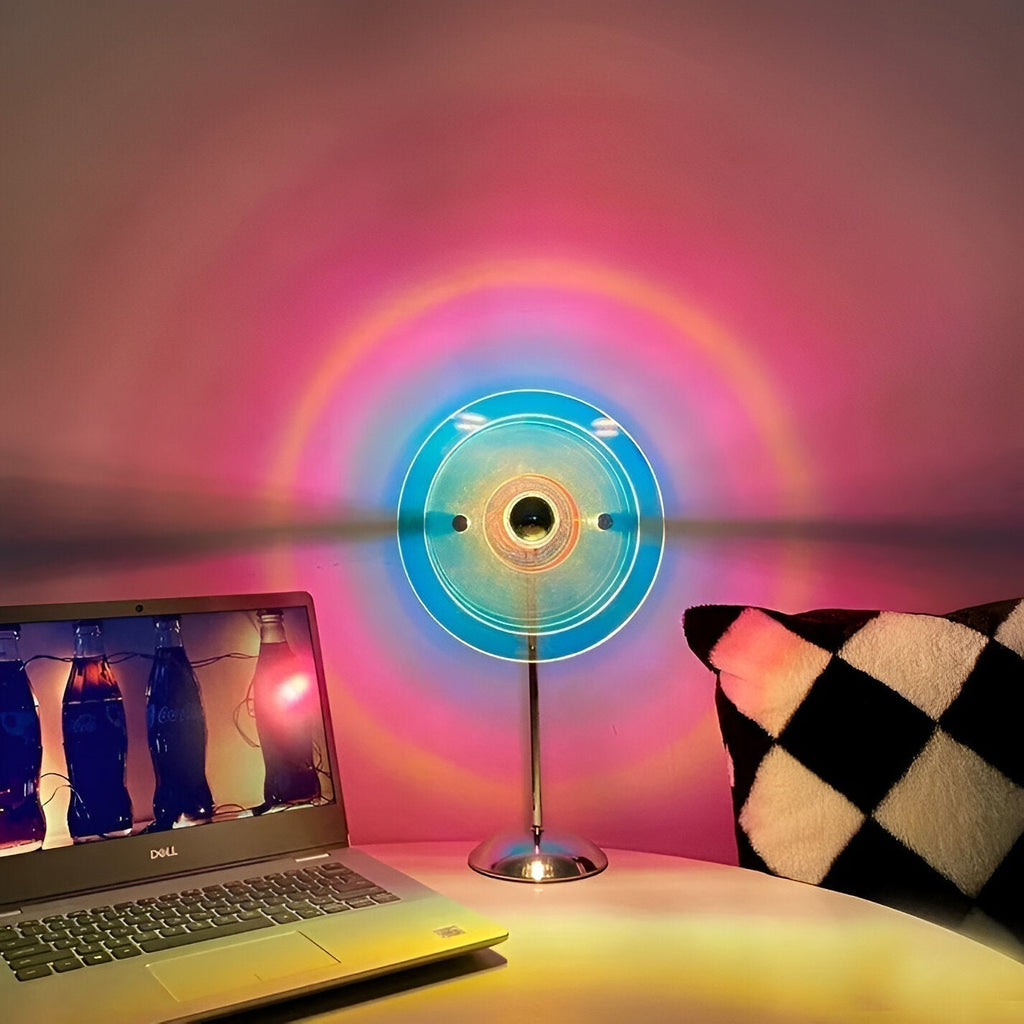 چراغ رومیزی LED مدل LumaNova Retro Disc برای میز تحریر، دراور و میز کنار تخت