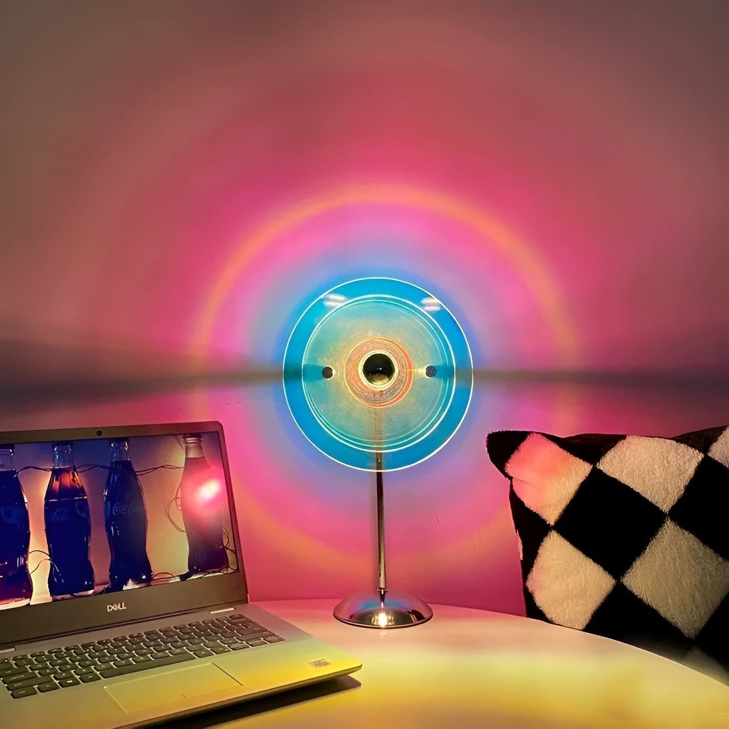 چراغ رومیزی LED مدل LumaNova Retro Disc برای میز تحریر، دراور و میز کنار تخت