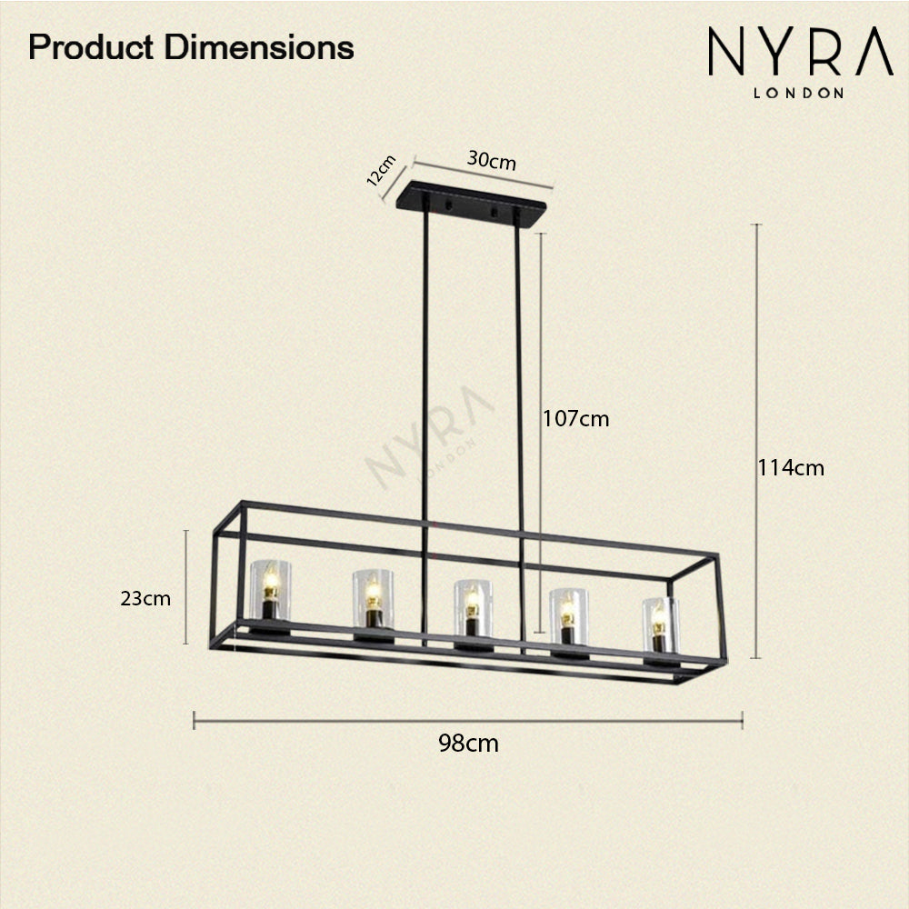 Aethera Adjustable Modern Minimalist Ceiling Chandelier by Vireli