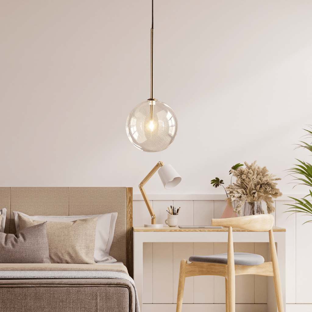 Arden Nordic Glas-Kugel-Pendelleuchten von Linvale Studio