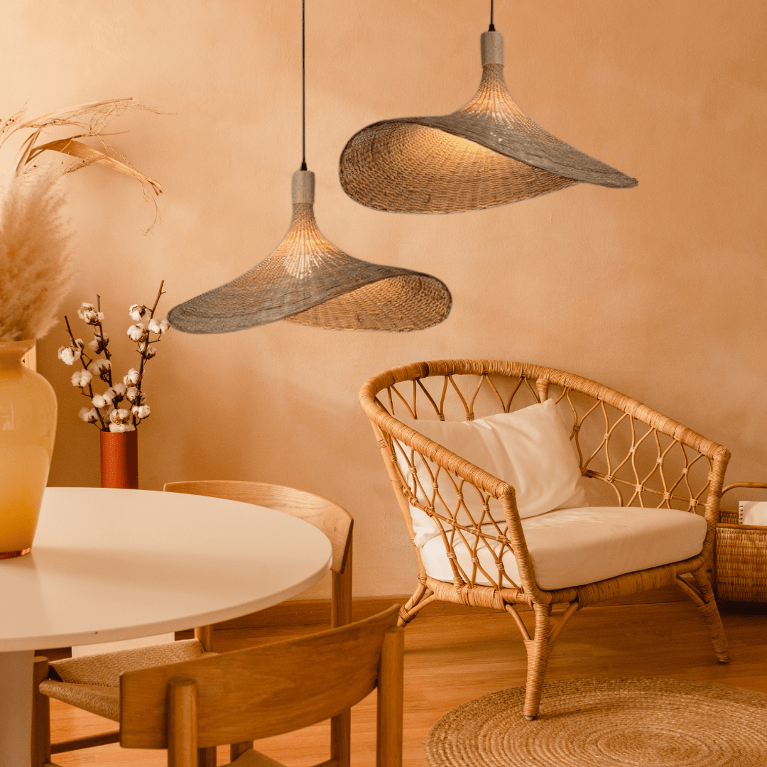 LumaWeave Bambuslampe mit sanftem, warmem Licht für jede Einrichtung
