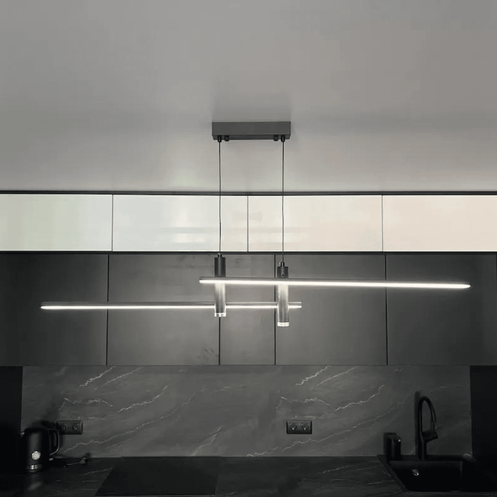 Aurelian Duo Pendelleuchte mit globalem 90 bis 260 V Anschluss und zwei LED-Schirmen