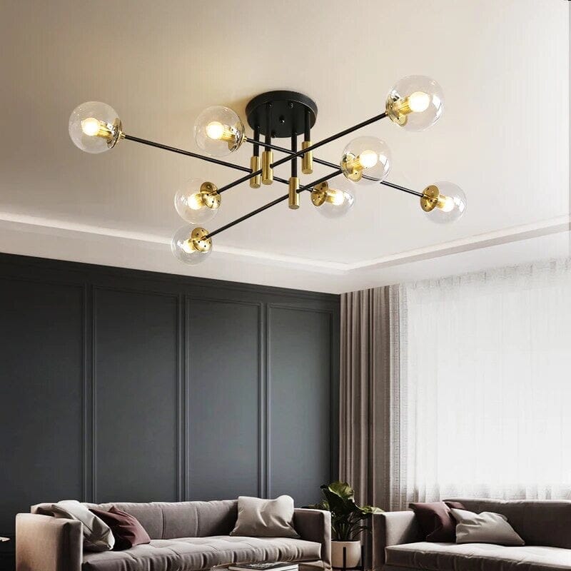Lyra 8-Light Nordic Chandelier Handcrafted Modern Ceiling Fixture