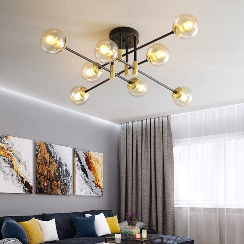 Lyra 8-Light Nordic Chandelier Handcrafted Modern Ceiling Fixture