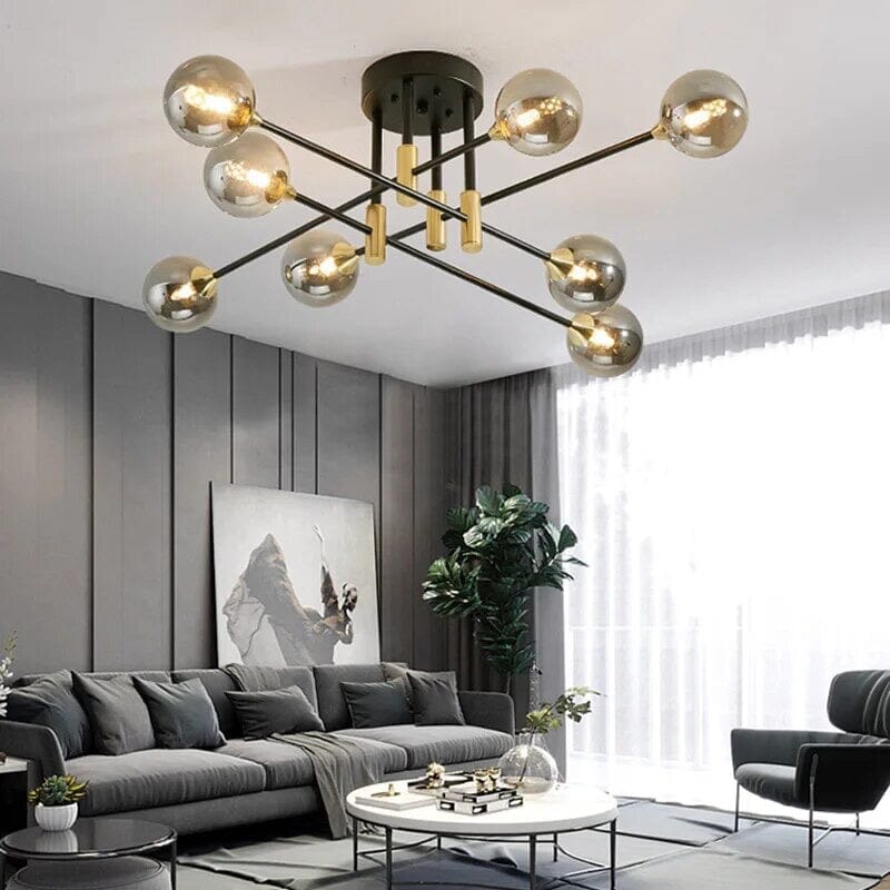 Lyra 8-Light Nordic Chandelier Handcrafted Modern Ceiling Fixture