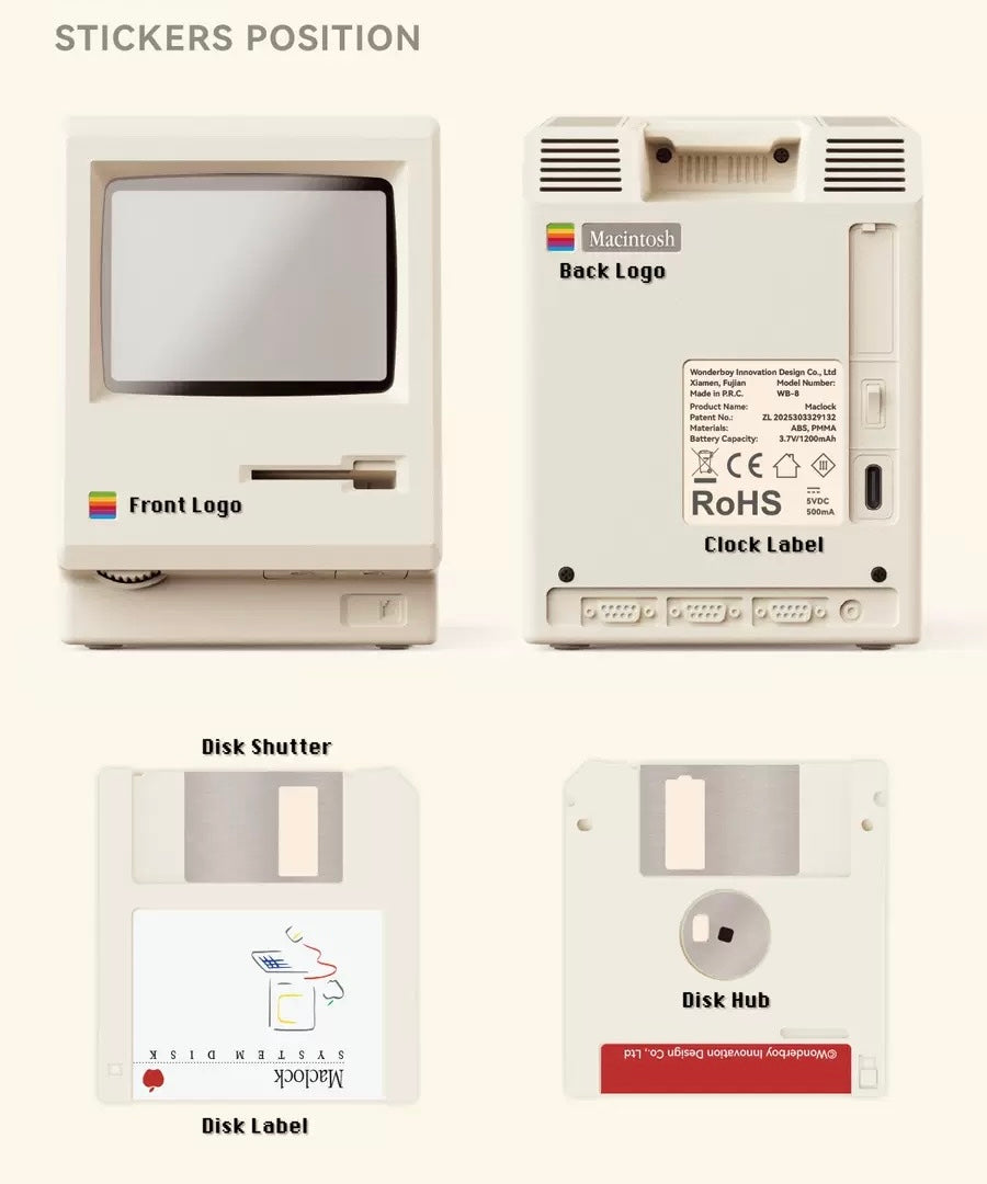 NexaTick Digitální Budík s Retro Designem Počítače