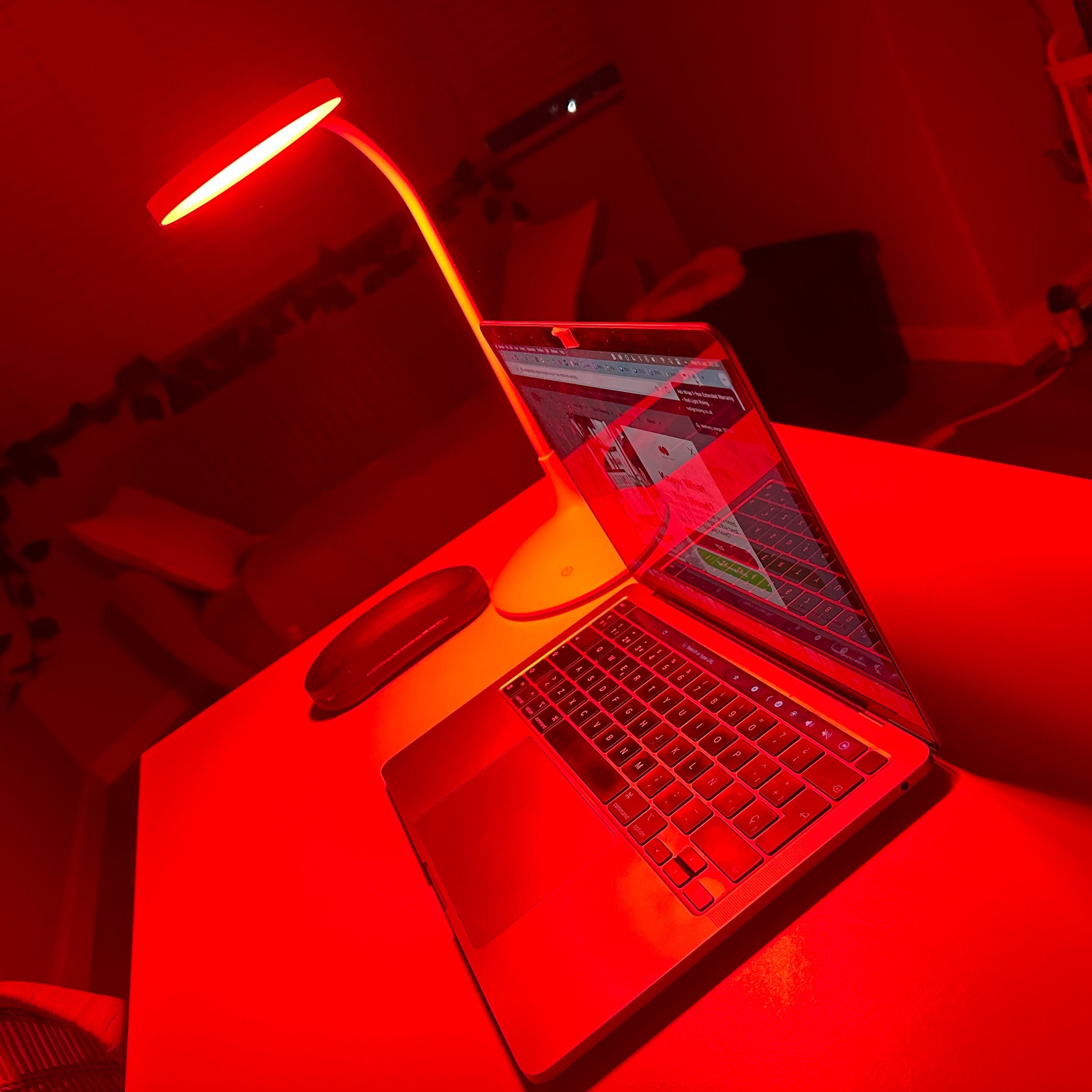 Velvet Dusk Lampe Rødt Lys Natlampe til Hyggelige Aftener
