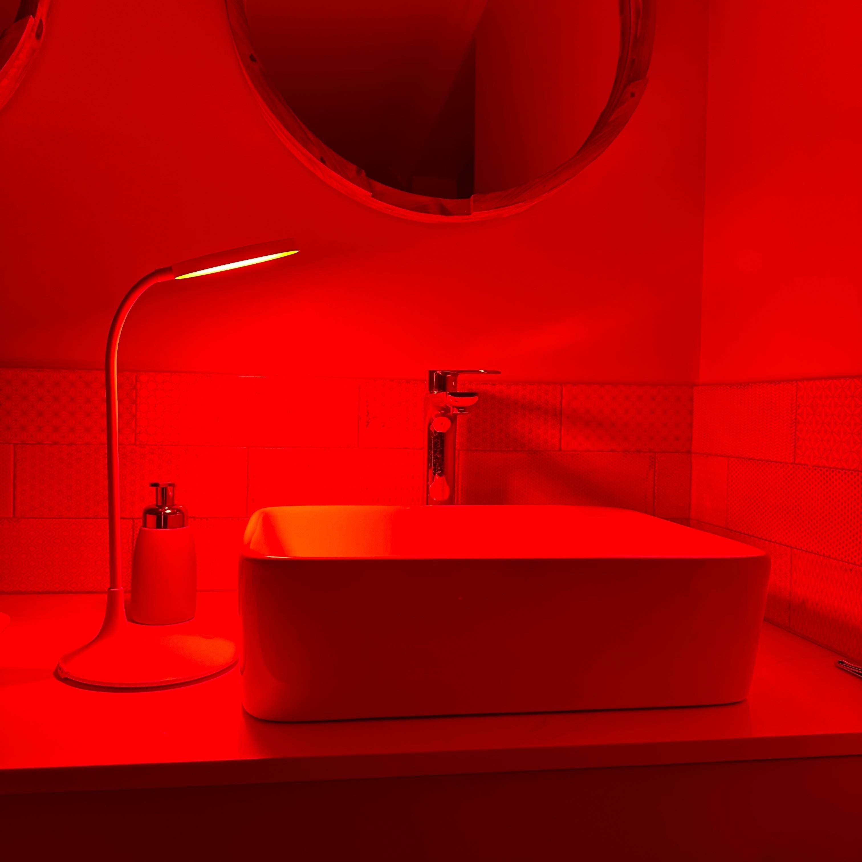 Velvet Dusk Lampe Rødt Lys Natlampe til Hyggelige Aftener